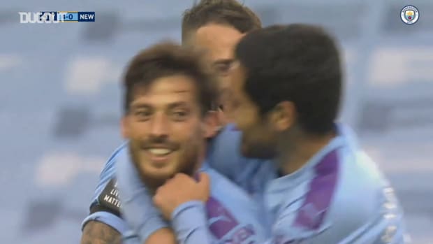 David Silva’s inch-perfect free-kick sinks Newcastle